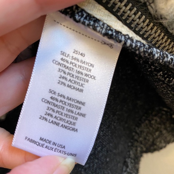 Dolan Marled/Houndstooth Knit Side Zipper Sweater - Picture 3 of 13